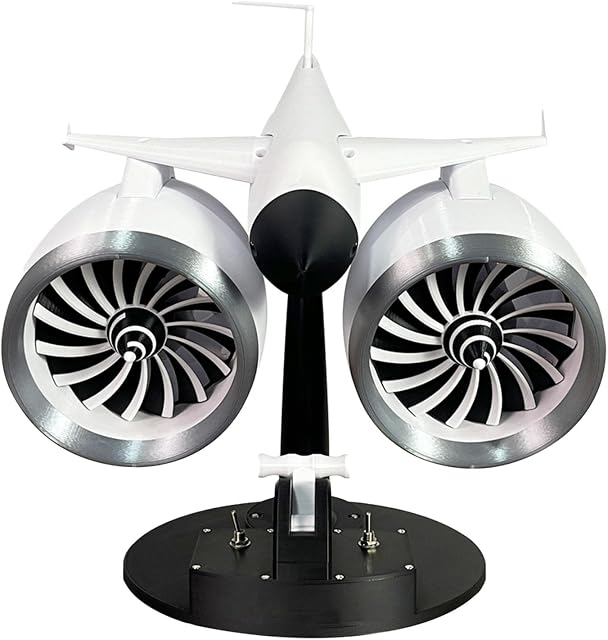 Jet Engine Model Double Head Spray Fan