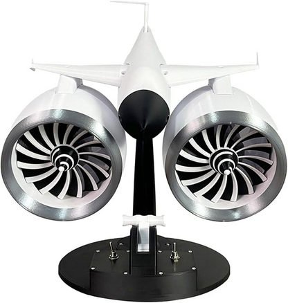 Jet Engine Model Double Head Spray Fan