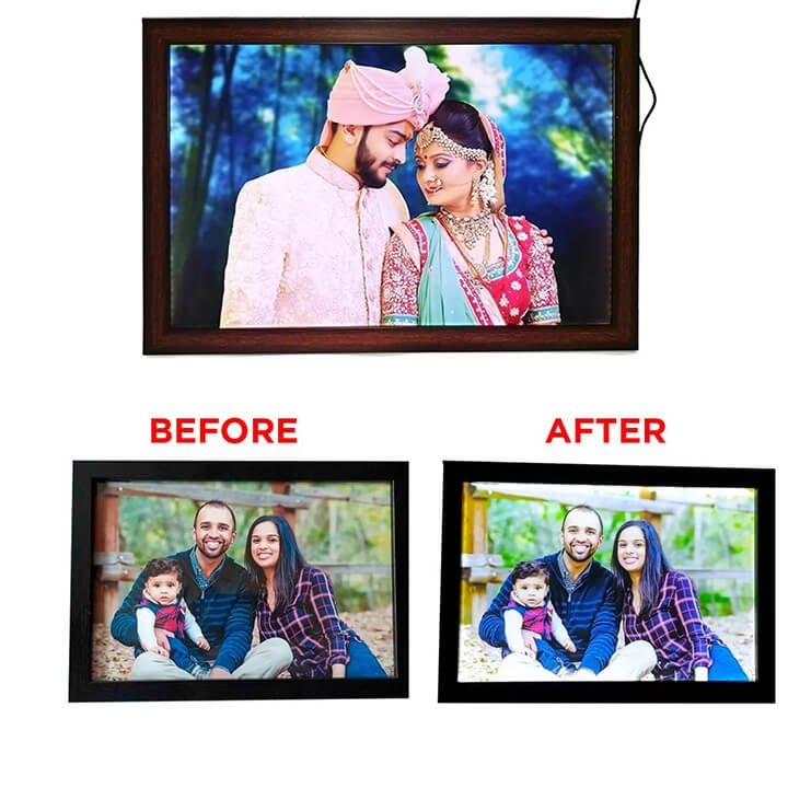 Premium Custom LED Photo Frame – Personalized Illuminated Photo Frame | love craft gift