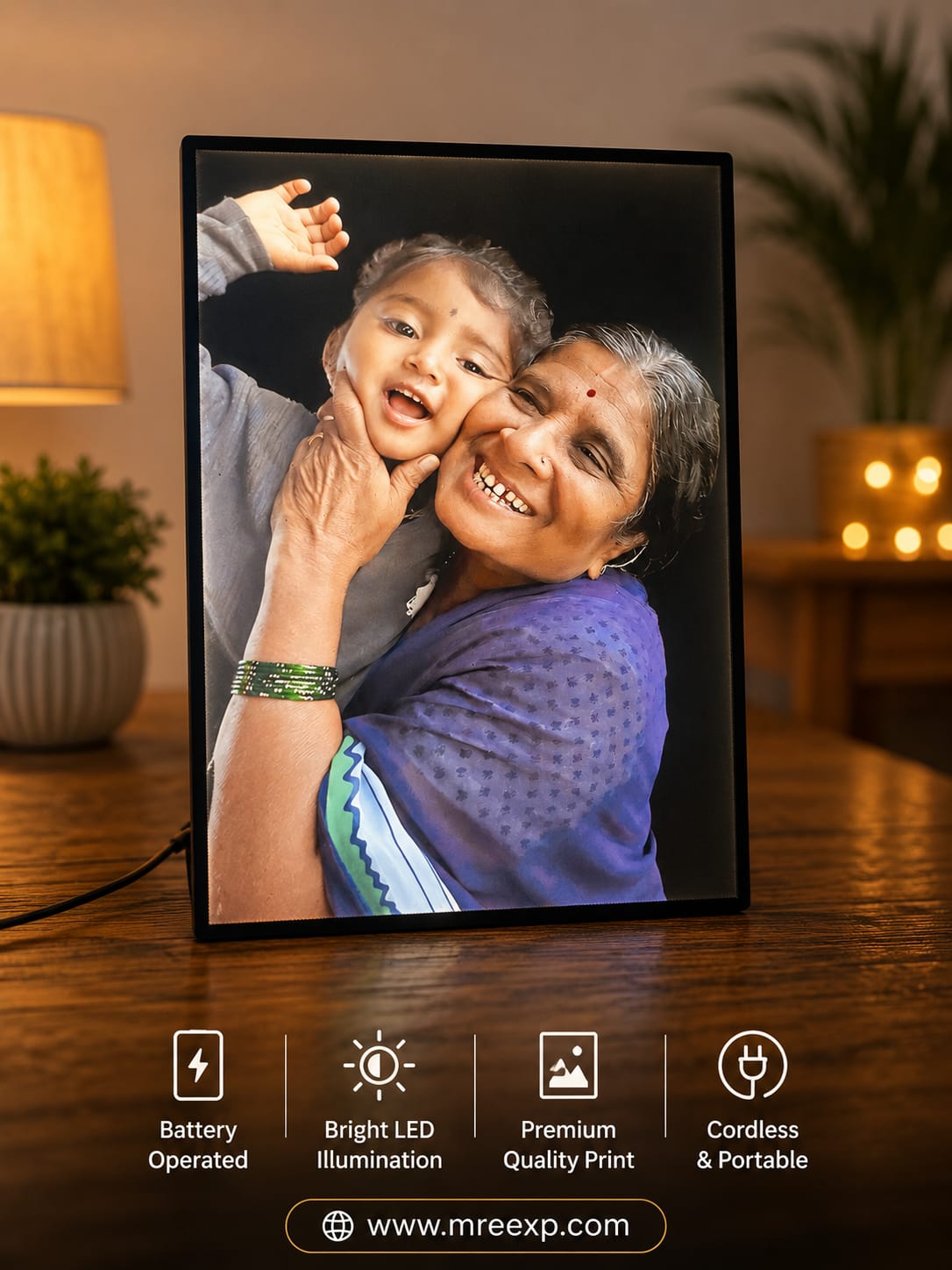 Premium Custom LED Photo Frame – Personalized Illuminated Photo Frame | love craft gift