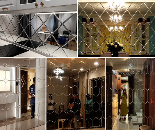 Customized V-Groove Glass – Premium Decorative Glass Panels