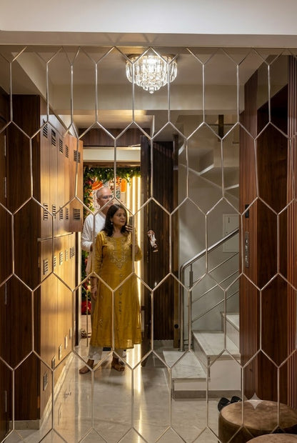 Customized V-Groove Glass – Premium Decorative Glass Panels